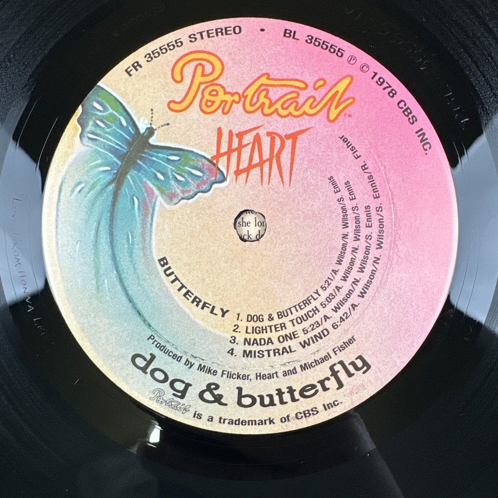Heart Dog & Butterfly Album Vinyl Record LP 1978 Portrait Gatefold PBL-35555-IA - Picture 7 of 15
